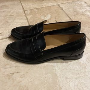Nine West Black Leather loafers women’s 8.5